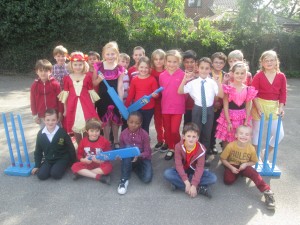 Year 3/4 cricketers on European Langauges Day.
